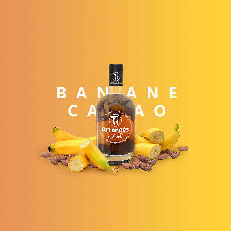 Rhum Ti Arrangé de Ced' - Banane Cacao 70cl 32%