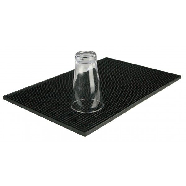 Black service bar mat 30.5x46 cm - The Bars