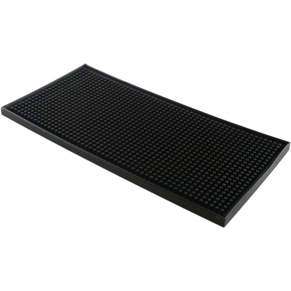 Tapis de bar - Shaker mat noir pour shaker 15 x30cm