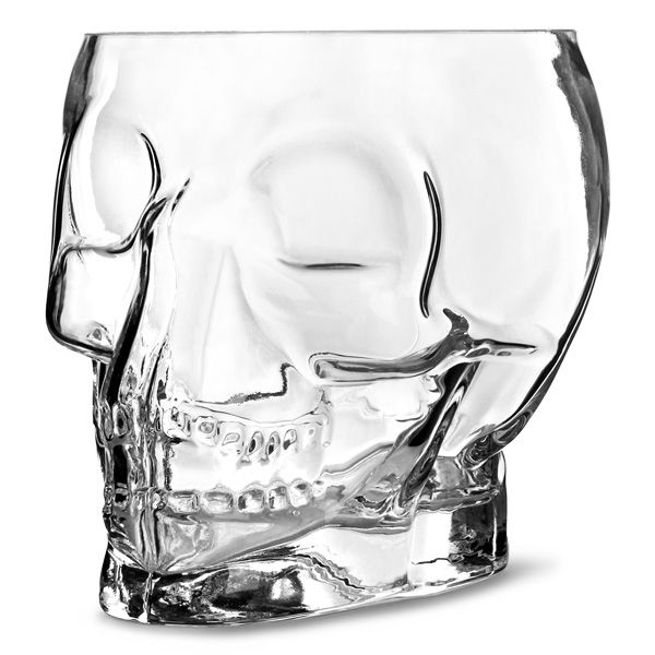 TIKI SKULL Tête de Mort en verre 1,5 litres