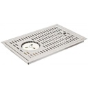 Built-in stainless steel glass rinser
