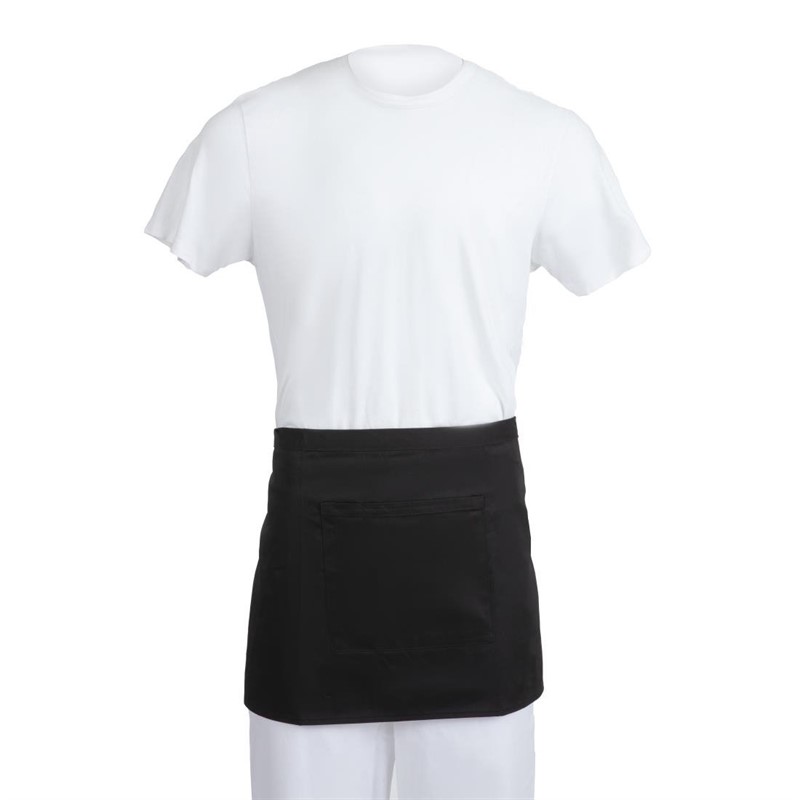 [589504] Black apron - Short - 37x75cm