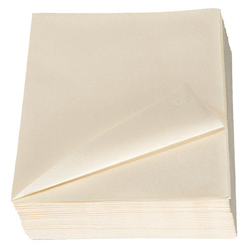 Serviettes table 40x40cm RSOFT IVOIRE paquet de 50