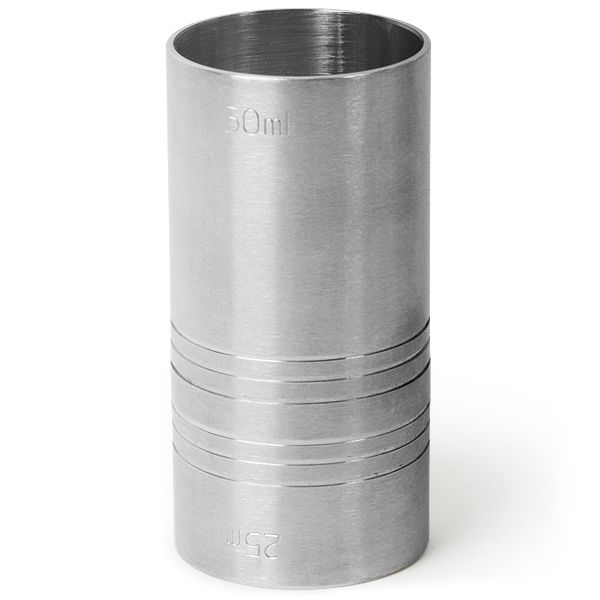 Doseur Jigger cylindrique 25/50ml acier brossé