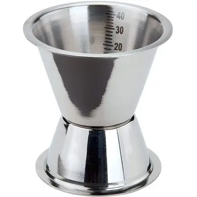 [JIG-MM-06] "US" type jigger measuring cup graduated 3/5 cl stainless steel