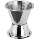 "US" type jigger measuring cup graduated 3/5 cl stainless steel