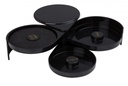 Givreur pour verre 3 compartiments plastique noir / Glass rimmer