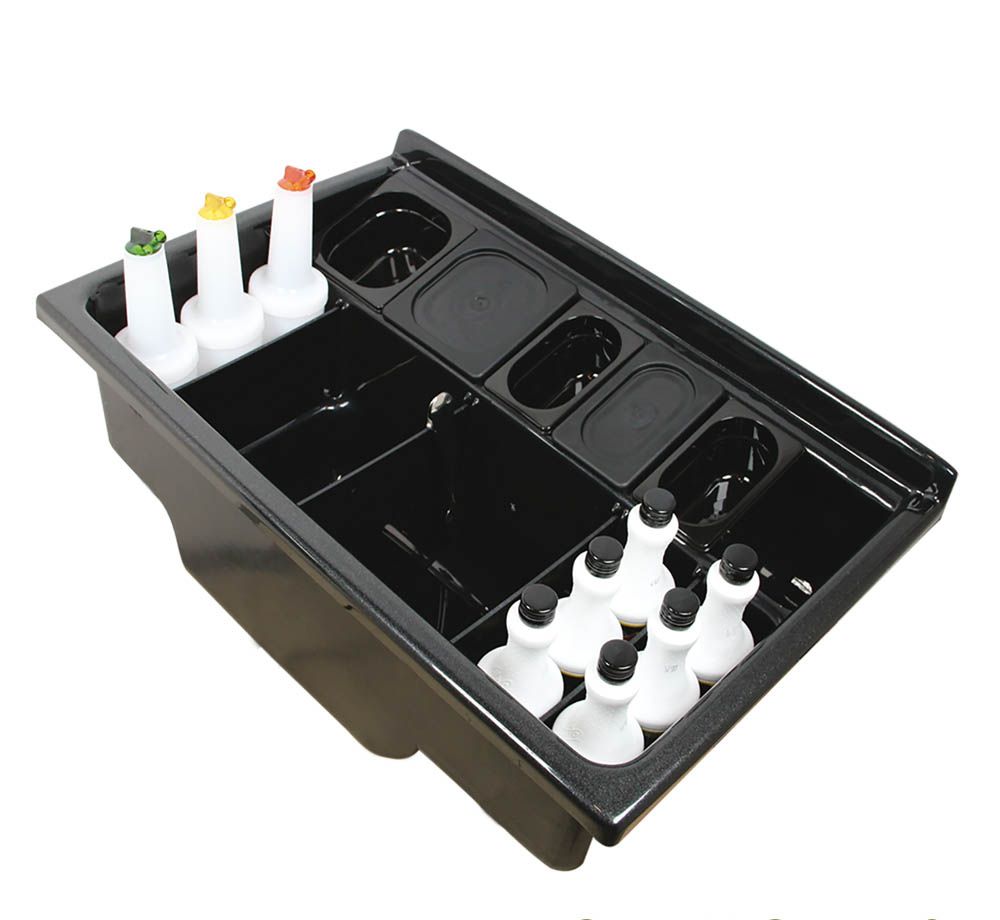 [10893] Complete ABS cocktail station with black THERMAL INSULATION