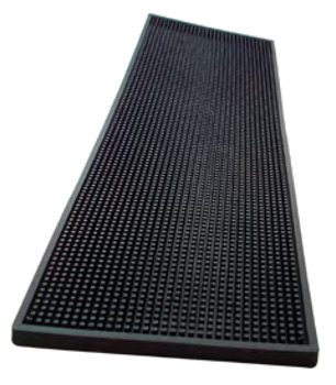 [B021B] Tapis de bar Large noir 60x20cm - The Bars