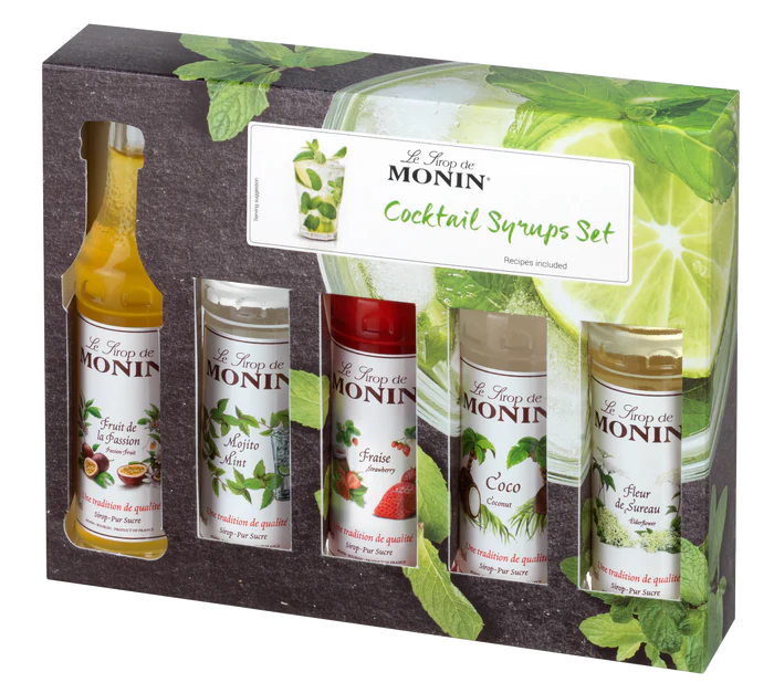 Coffret Sirops pour Cocktails 5x5cl - MONIN