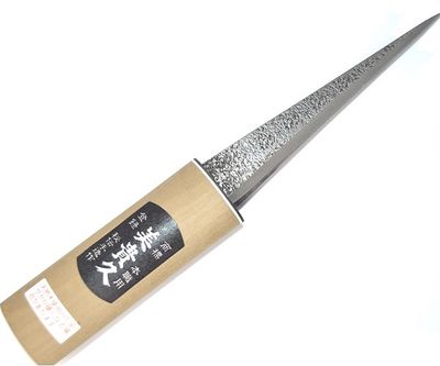 Couteau à glace japonais lame martelée 13.5cm