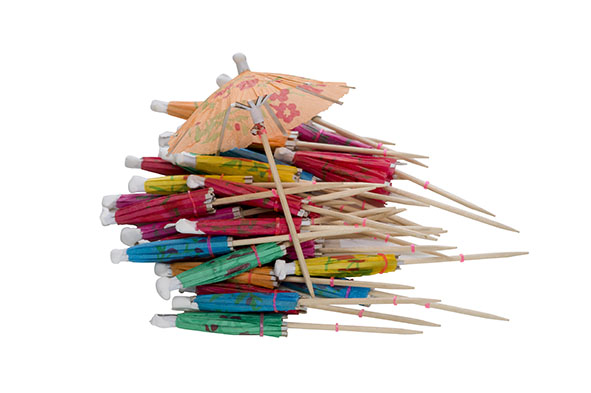 Ombrelles parasols papier  - Boite de 30