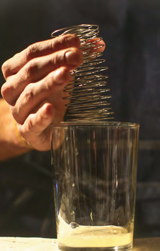 Ressort à mélanger pour dry shake