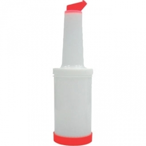 [SNP-01-R] Bouteille Store n Pour 1 litre ROUGE