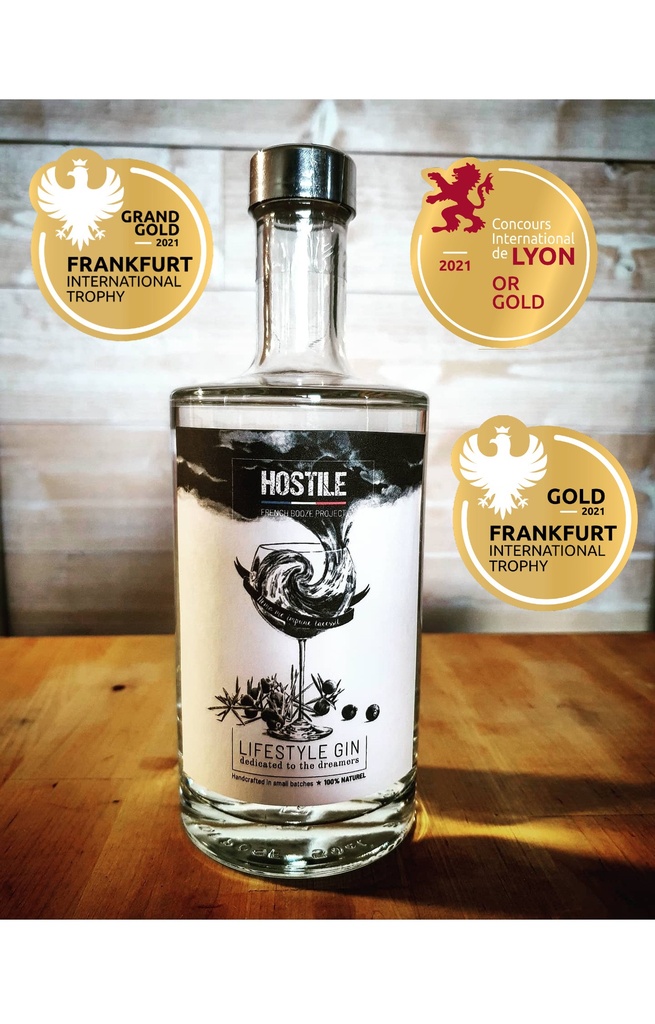 Gin français HOSTILE 48,3° 50cl - French Booze Project