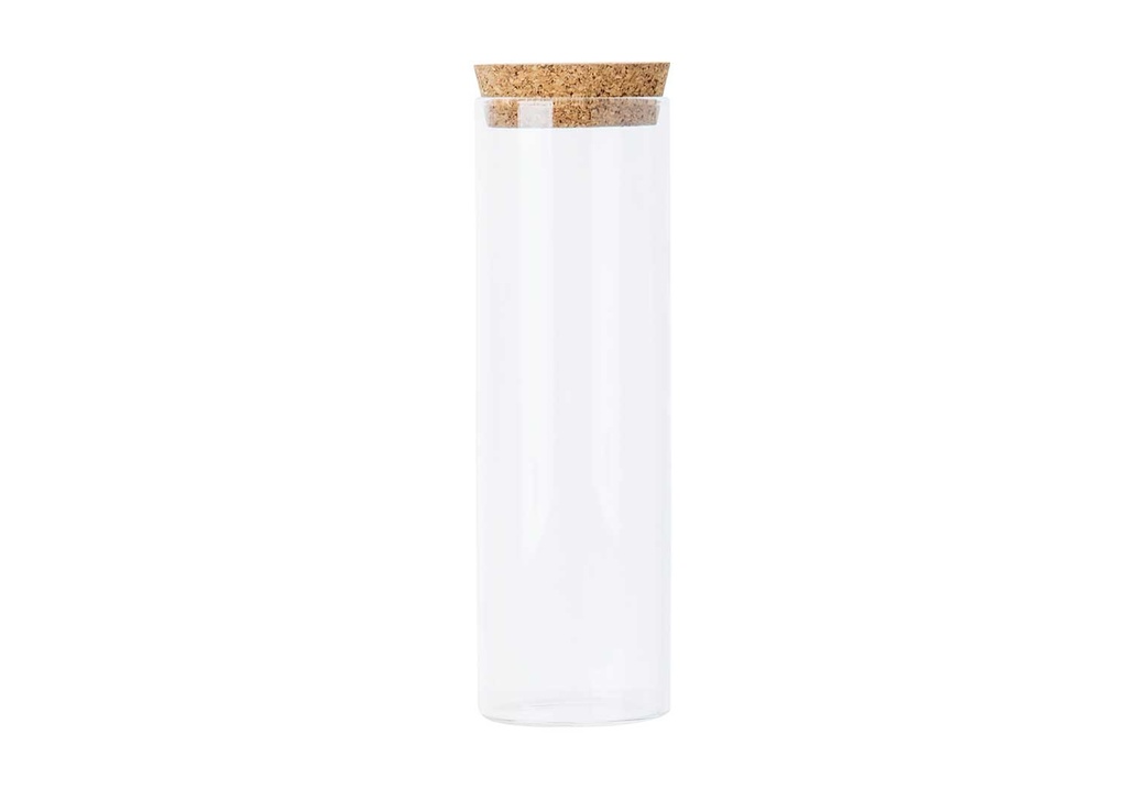 Tube en verre avec bouchon liège