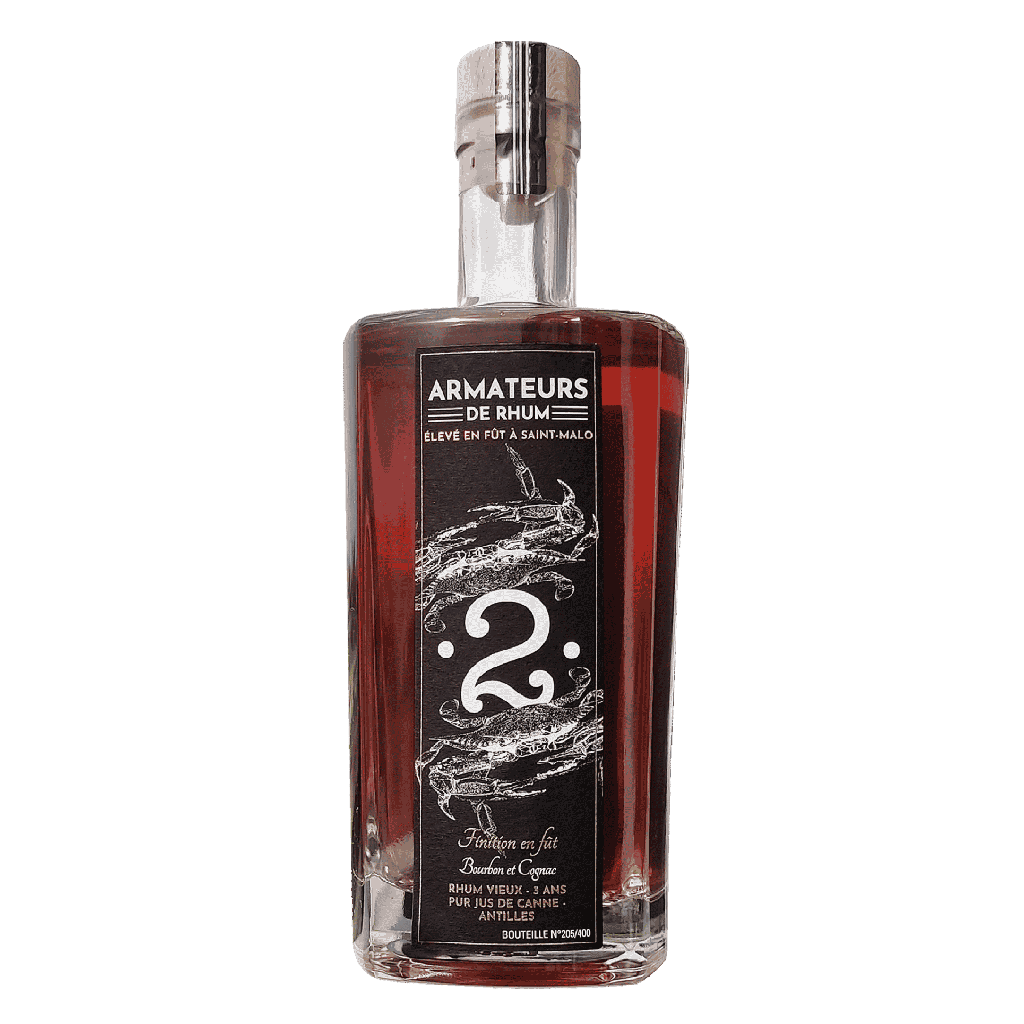 Armateurs de Rhum #2 - Rhum vieux 3 ans Antilles Finish Bourbon Cognac 50cl 40°