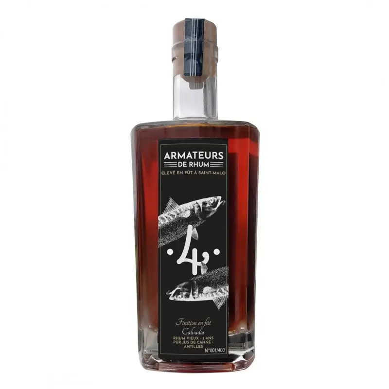  Armateurs de Rhum #4 - 3 year old rum Antilles Finish CALVADOS 50cl 40°