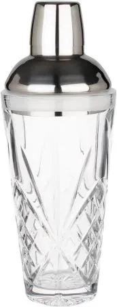 Shaker Cobbler vintage en verre 50cl - Prime Bar
