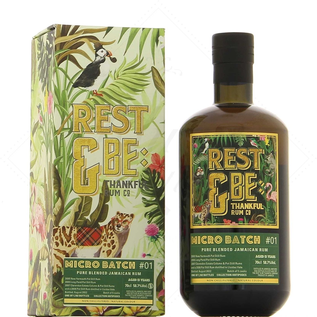 REST AND BE THANKFUL 13 Years Jamaican Rum