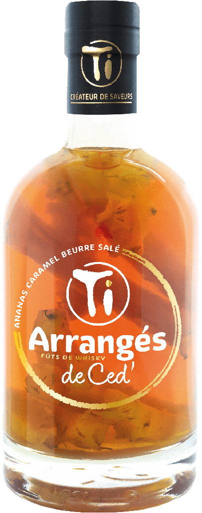 Rhum Ti Arrangé de Ced' - Ananas Caramel Beurre salé 70cl 32%