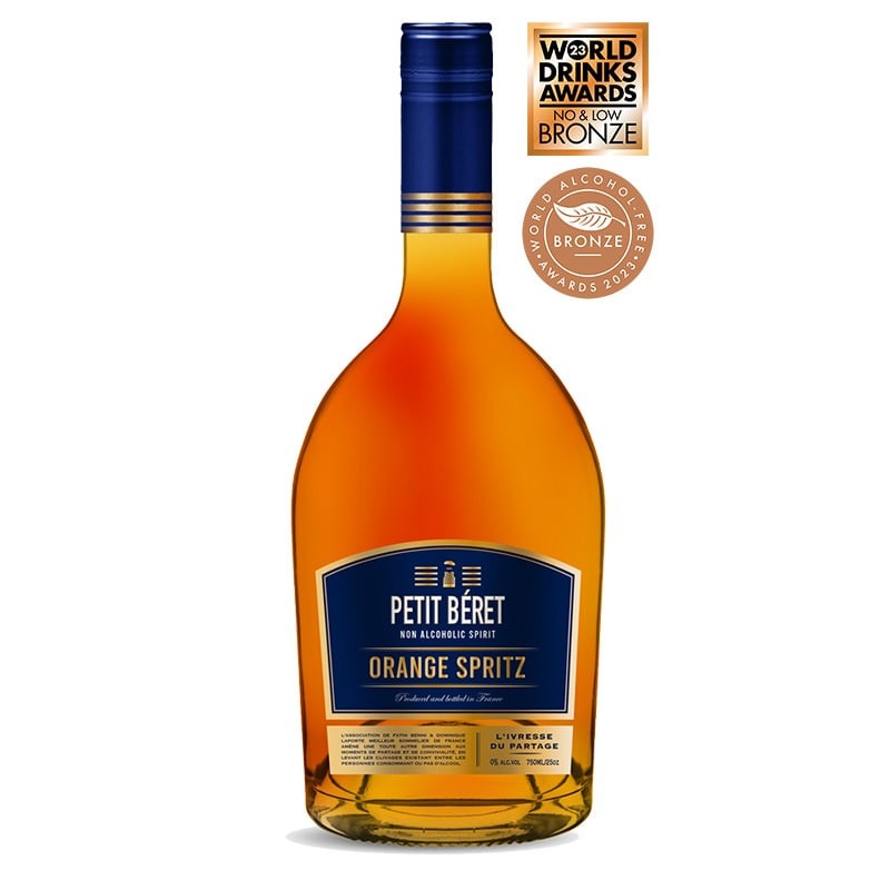 Non-alcoholic aperitif ORANGE SPRITZ BITTER - 74cl - PETIT BERET