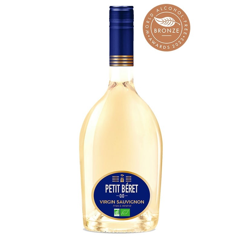 [PSC74BV] PREMIUM VIRGIN SAUVIGNON alcohol-free wine - 74cl - PETIT BERET
