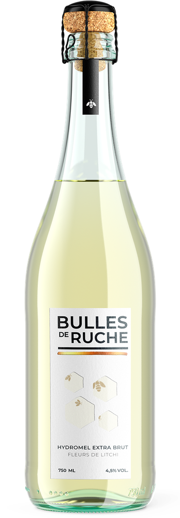 Hydromel fleurs de litchi - 75cl - 4,5% - Bulle de Ruche