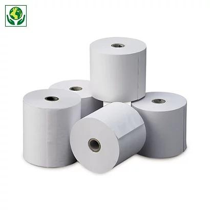 Thermal roll coil for cash register WITHOUT BPA (80x75x12) x5