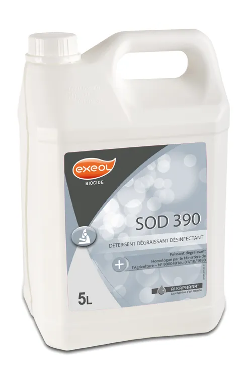 [5014] Détergent dégraissant désinfectant SOD 390 - 5litres - EXEOL