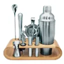 Kit Cocktail set 10 accessoires avec support bambou - Vin Bouquet