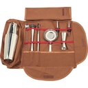Sac de Barman marron Complet – Kit Professionnel de Mixologie (inox)