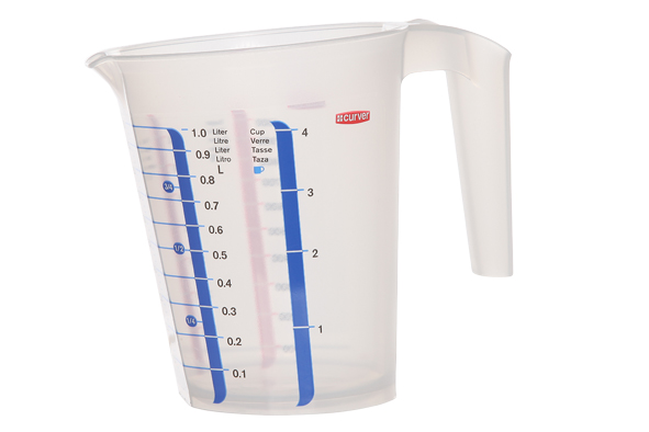 Pot doseur 1 litre transparent CURVER