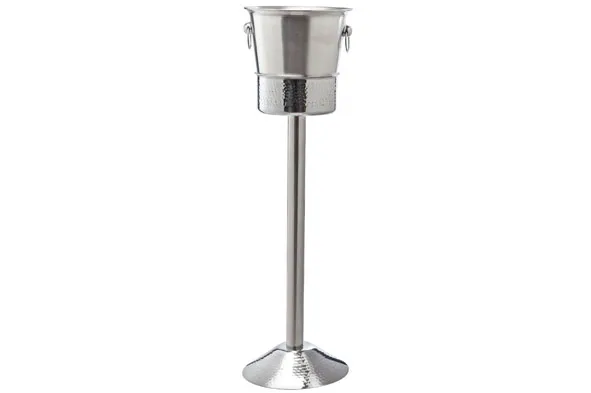 Seau à Champagne sur pied inox D20xH63cm