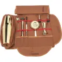 Sac de Barman marron Complet – Kit Professionnel de Mixologie (Or)
