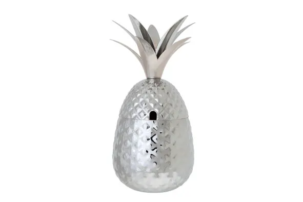 Gobelet Ananas Argent – 800 ml (H24 cm - D11 cm)