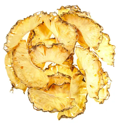 1/2 Tranches d'ananas déshydratés (sachet de 40g environ 10 1/2 tranches)