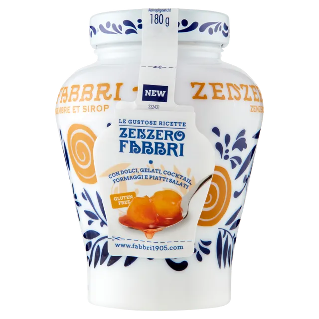 Gingembre au sirop 600g opaline - FABBRI