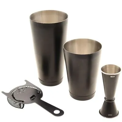 Kit Cocktail Noir Mat - 4 Pièces