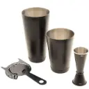 Kit Cocktail Noir Mat - 4 Pièces