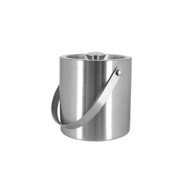 [4615349] Seau à glace 1,5l acier inox double paroi avec couvercle