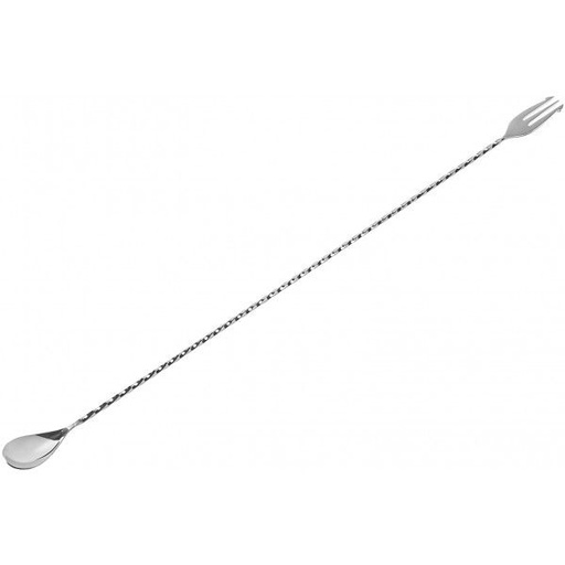 [11902] Cuillère de bar trident inox 50cm