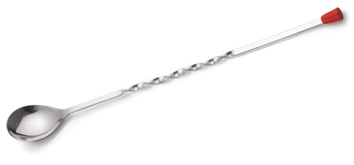 [10130] Cuillère de bar bout rouge 25cm