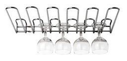 [10525] Support rack à verres dessus bar chromé