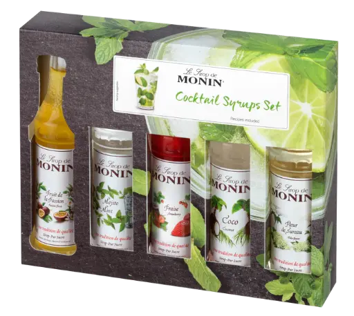 Coffret Sirops pour Cocktails 5x5cl - MONIN