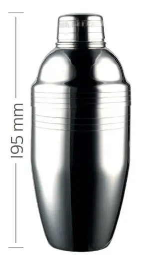 [TIN06S] Shaker 3 pièces Cobbler Inox 50cl - The Bars