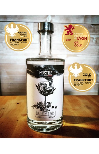 Gin français HOSTILE 48,3° 50cl - French Booze Project