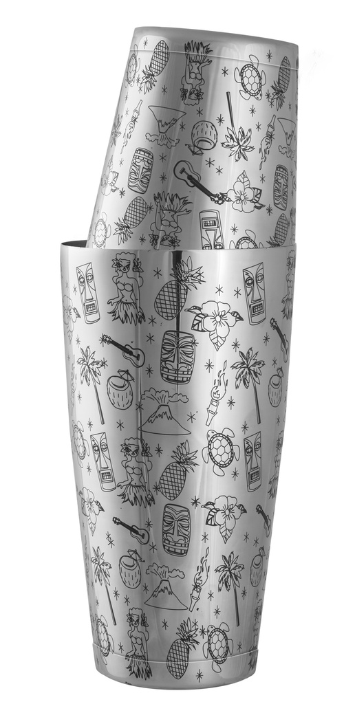 [UB5291] Boston Shaker Tiki design - Urban Bar