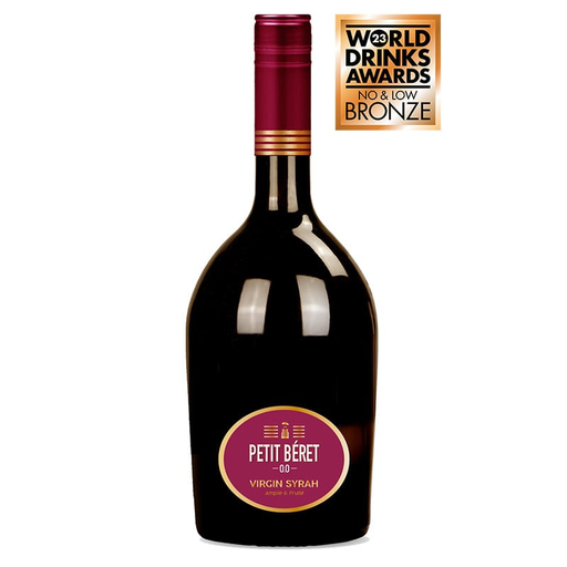 Vin sans alcool PREMIUM VIRGIN SYRAH - 74cl - PETIT BERET