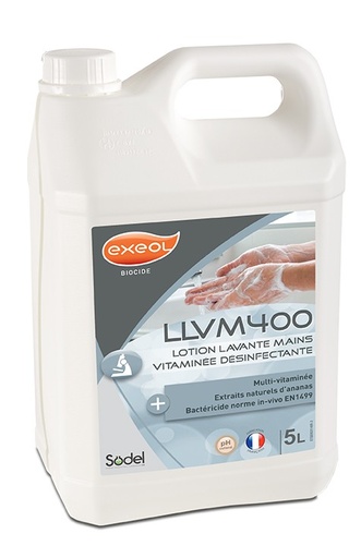 [5024] Savon Main Bactéricide LLVM400 - 5litres - EXEOL